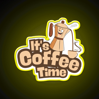 Its Coffee Time Cafe Led Neon Sign Espresso Bar Art Rgb Color