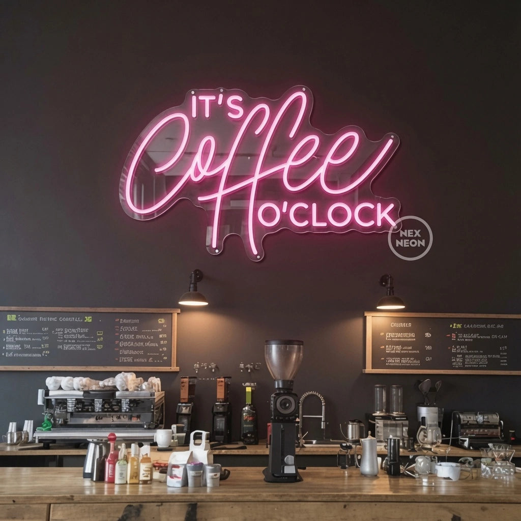 It's Coffee To Clock LED Neon Sign - 01 Original Product Image