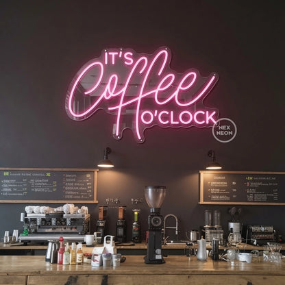 It's Coffee To Clock LED Neon Sign - 01 Original Product Image