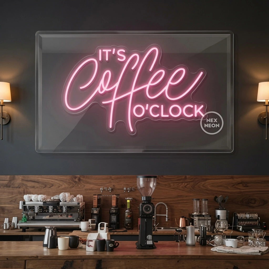 It's Coffee To Clock LED Neon Sign - 02 High-Converting Product Image