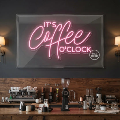 It's Coffee To Clock LED Neon Sign - 02 High-Converting Product Image