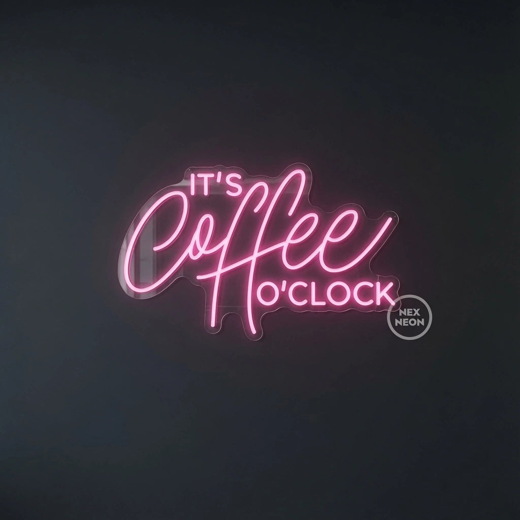 It's Coffee To Clock LED Neon Sign - 04 Size Image