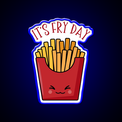 Its Fry Day Fast Food Led Neon Sign For Burger Place Rgb Color
