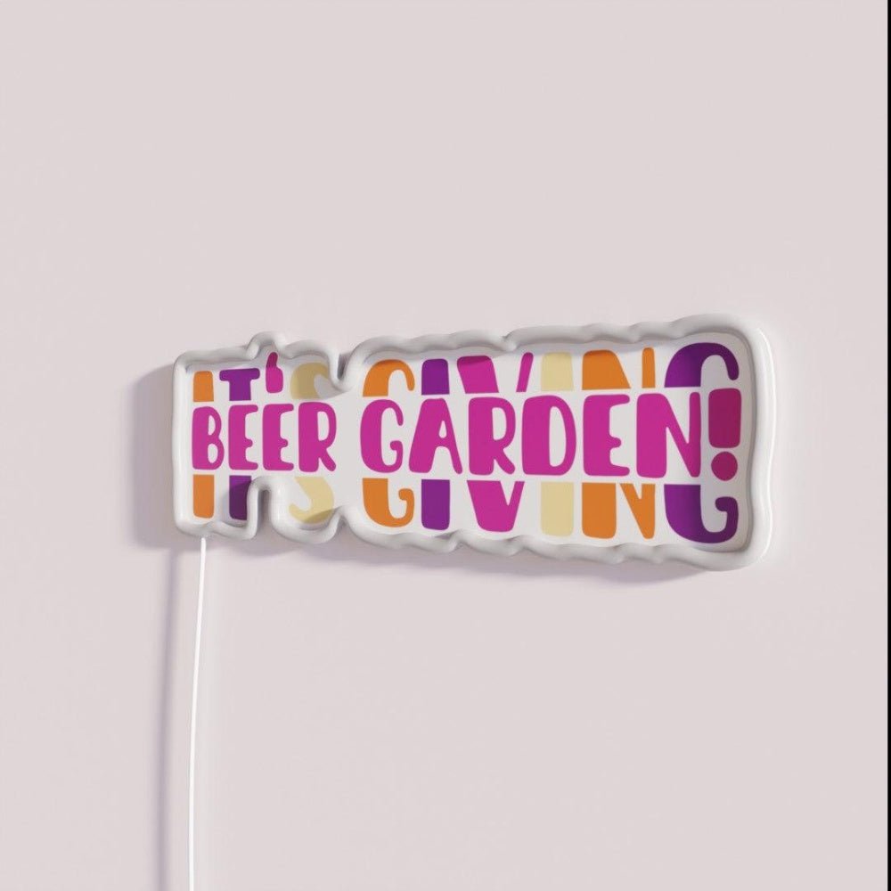 Its Giving Beer Garden Rgb Led Neon Sign - Shineneon