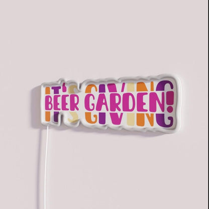 Its Giving Beer Garden Rgb Led Neon Sign - Shineneon