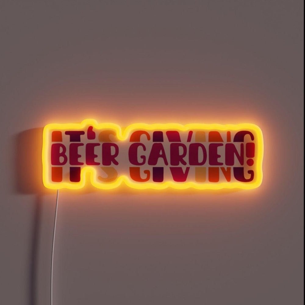 Its Giving Beer Garden Rgb Led Neon Sign - Shineneon