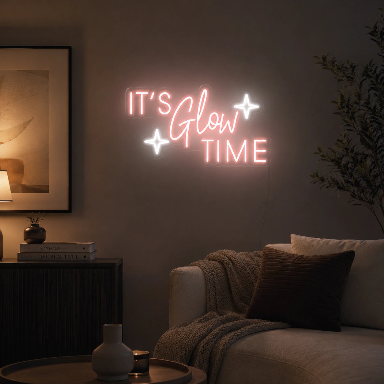 Its Glow Time LED Neon Sign - 03 Real Lifestyle Scene