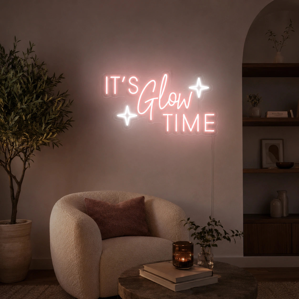 Its Glow Time LED Neon Sign - 04 Size Image