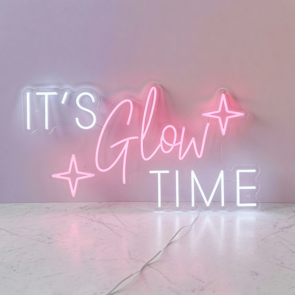It's Glow Time LED Neon Sign Bedroom Decor - 01 Original Product Image