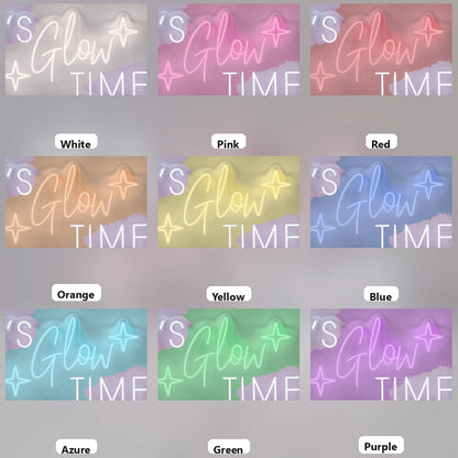 It's Glow Time LED Neon Sign Bedroom Decor - 05 Color Grid