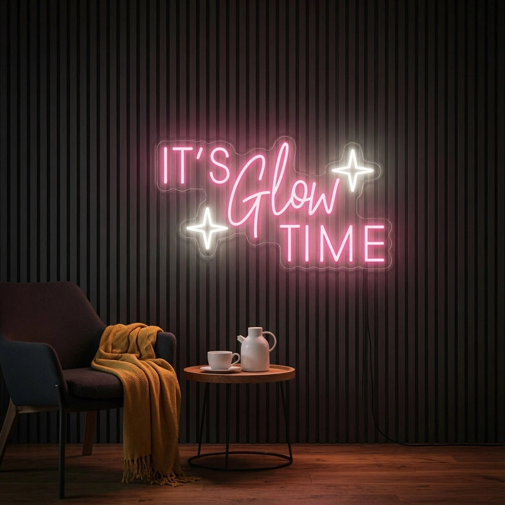 It's Glow Time LED Neon Sign Home Decor - 03 Real Lifestyle Scene