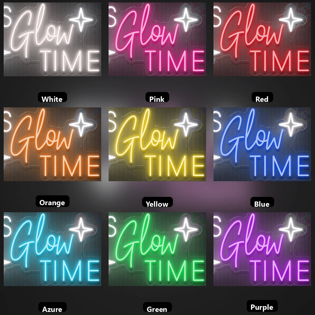 It's Glow Time LED Neon Sign Home Decor - 05 Color Grid