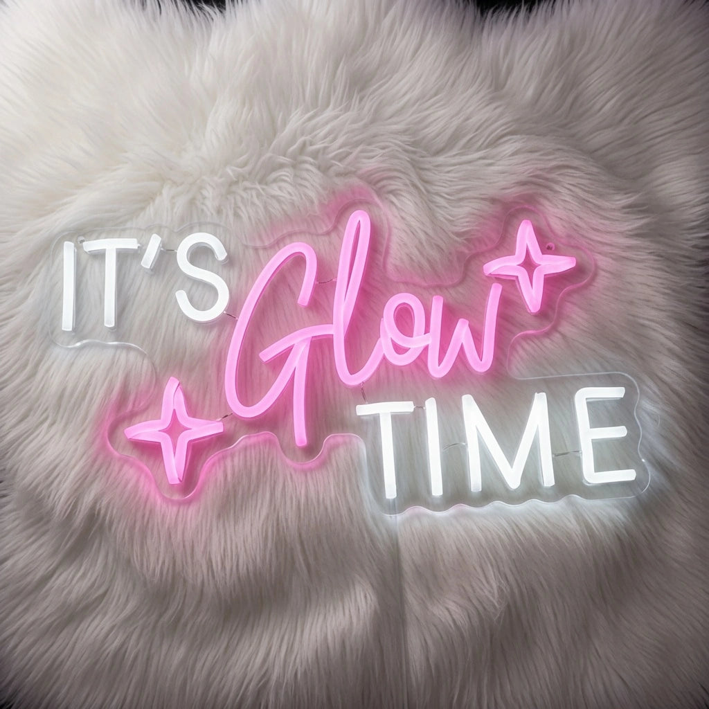 It's Glow Time LED Neon Sign Home Wall Art - 01 Original Product Image