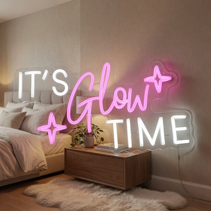 It's Glow Time LED Neon Sign Home Wall Art - 02 High-Converting Product Image