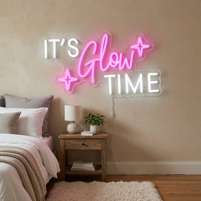 It's Glow Time LED Neon Sign Home Wall Art - 03 Real Lifestyle Scene