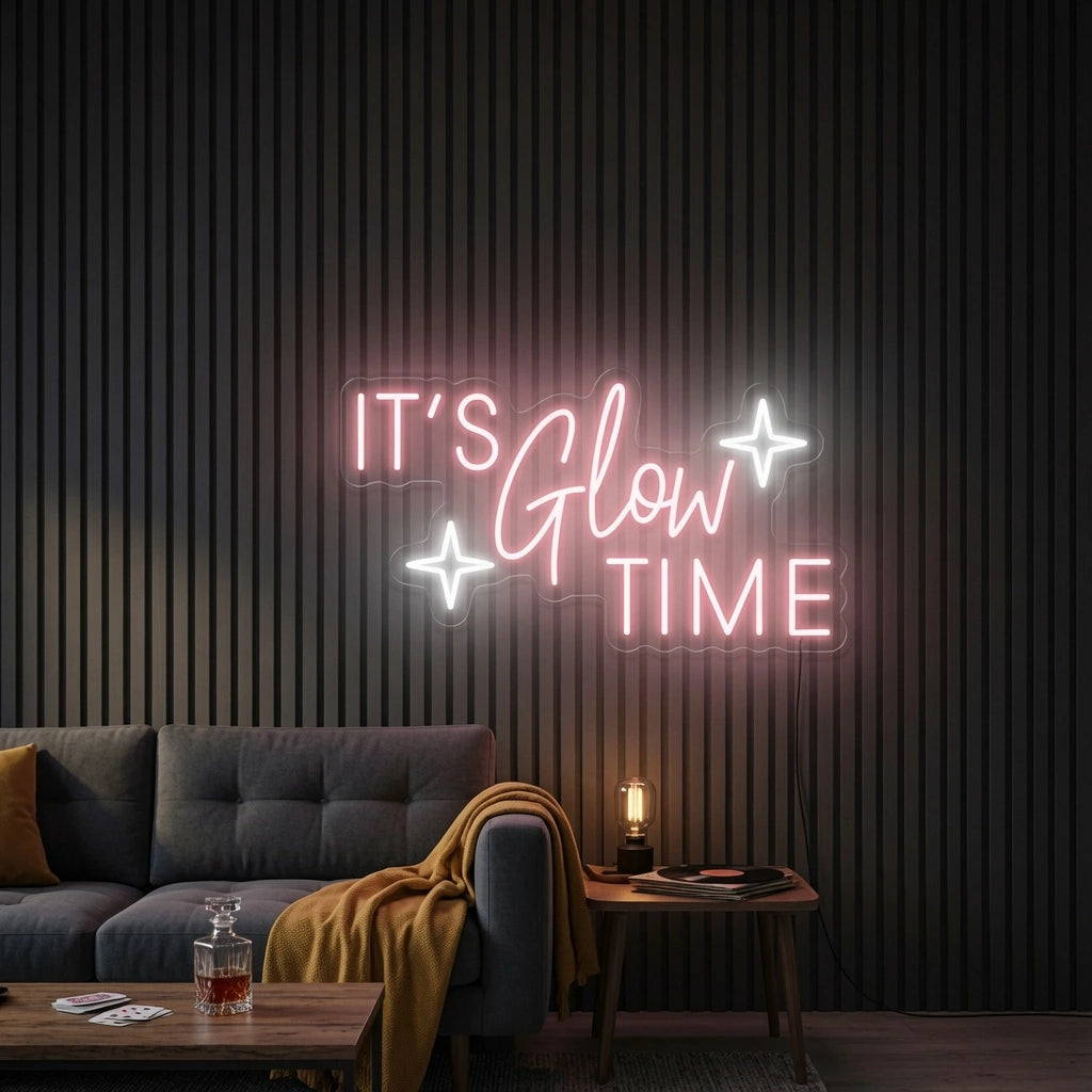 It's Glow Time LED Neon Sign Wall Neon Sign - 03 Real Lifestyle Scene