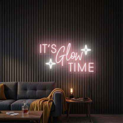 It's Glow Time LED Neon Sign Wall Neon Sign - 03 Real Lifestyle Scene