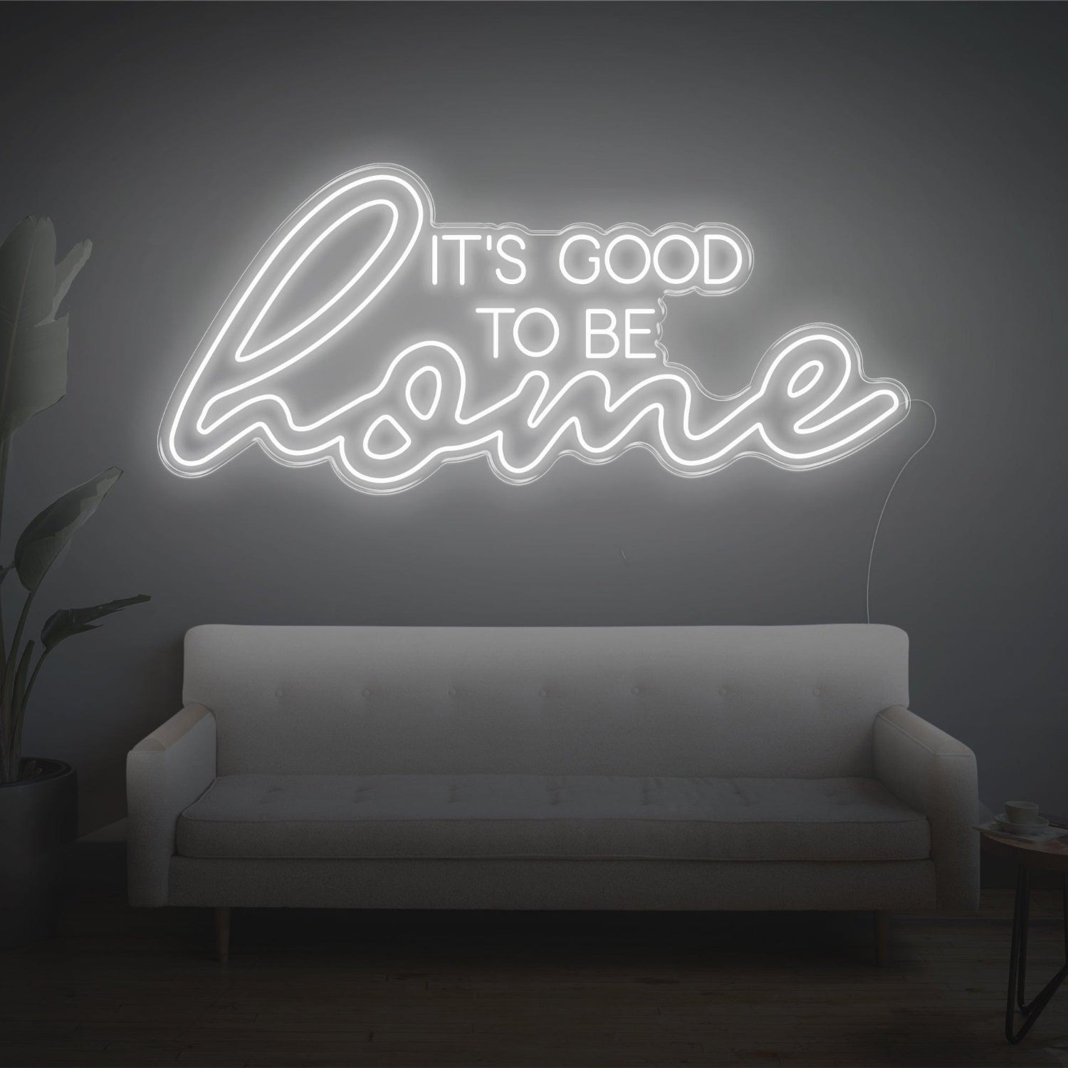 Its Good To Be Home Purple Led Neon Sign Cozy Indoor Wall Decor | Shineneon