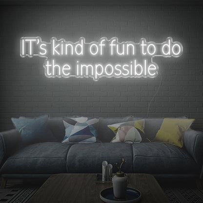 Its Kind Of Fun To Do The Impossible Yellow Led Neon Sign For Home Studio Decor | Shineneon