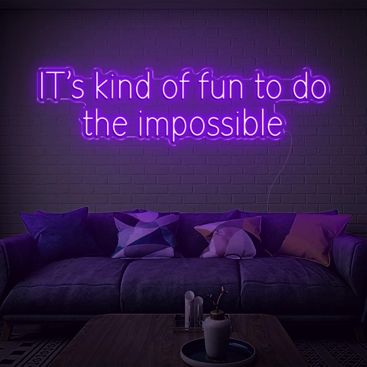 Its Kind Of Fun To Do The Impossible Yellow Led Neon Sign For Home Studio Decor | Shineneon