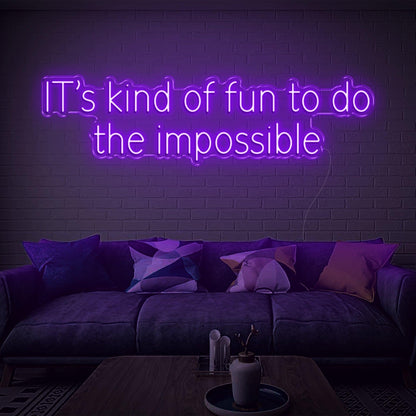 Its Kind Of Fun To Do The Impossible Yellow Led Neon Sign For Home Studio Decor | Shineneon