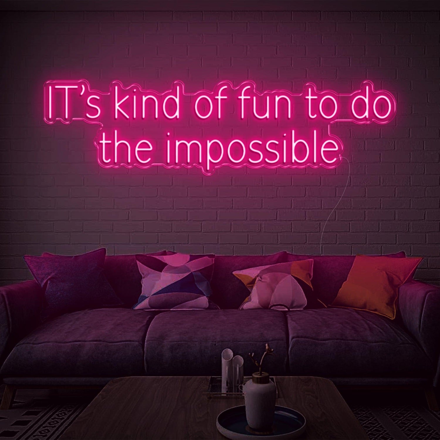 Its Kind Of Fun To Do The Impossible Yellow Led Neon Sign For Home Studio Decor | Shineneon