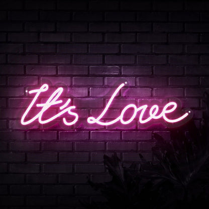 Its Love Neon Sign For Romantic And Loving Spaces | Shineneon