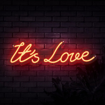 Its Love Neon Sign For Romantic And Loving Spaces | Shineneon