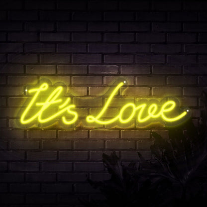 Its Love Neon Sign For Romantic And Loving Spaces | Shineneon