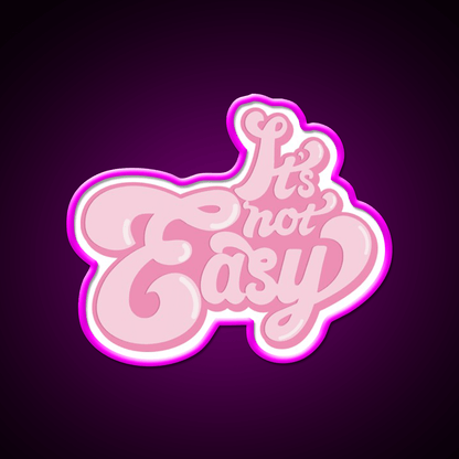 Its Not Easy Bubble Gum Cafe Led Neon Sign Espresso Bar Art Rgb Color - Shineneon