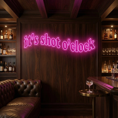 It's Shot O'clock LED Neon Sign - 02 High-Converting Product Image