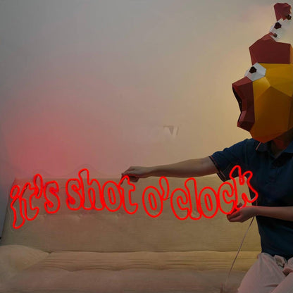 Its Shot Oclock Led Neon Sign Bar Led Neon Sign | Shineneon