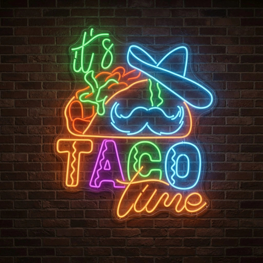 It's Taco Time LED Neon Sign - 01 Original Product Image