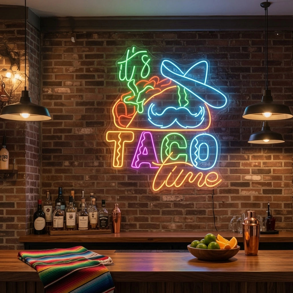 It's Taco Time LED Neon Sign - 02 High-Converting Product Image