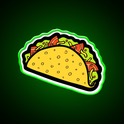 Its Taco Time Snack Food Led Neon Sign Rgb Color - Shineneon