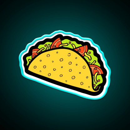 Its Taco Time Snack Food Led Neon Sign Rgb Color - Shineneon