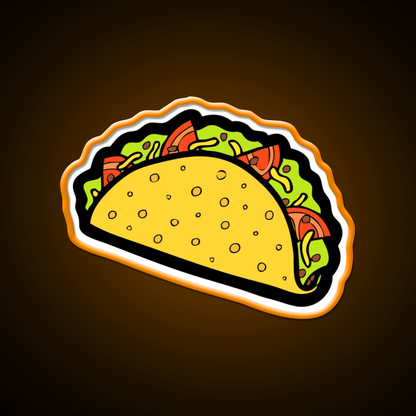 Its Taco Time Snack Food Led Neon Sign Rgb Color - Shineneon