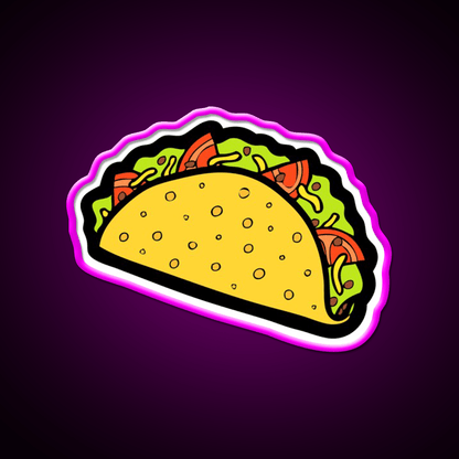 Its Taco Time Snack Food Led Neon Sign Rgb Color - Shineneon