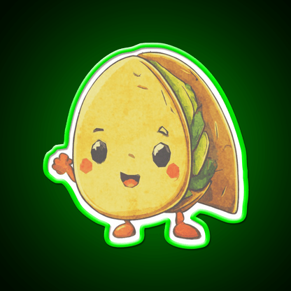 Its Taco Time Taco Led Neon Sign Mexican Food Sign Rgb Color - Shineneon