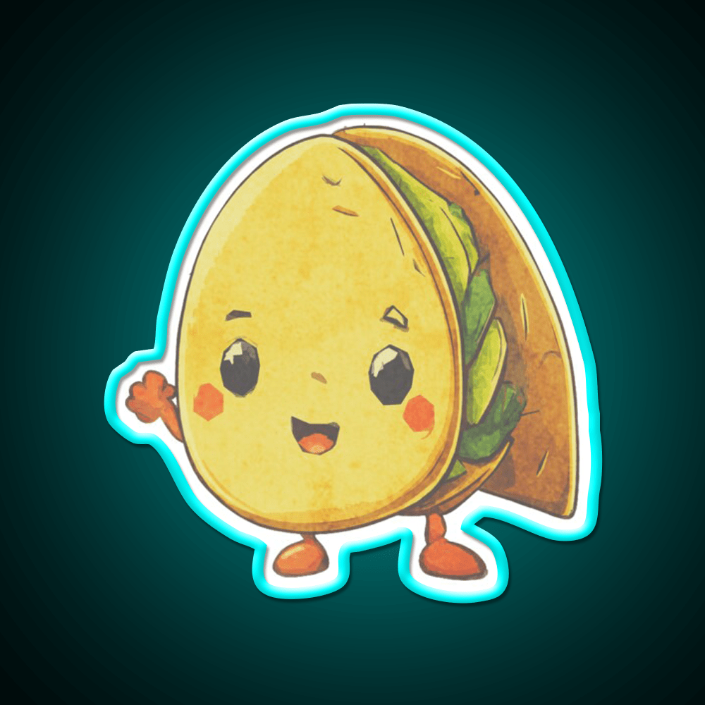 Its Taco Time Taco Led Neon Sign Mexican Food Sign Rgb Color - Shineneon