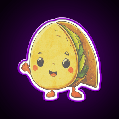 Its Taco Time Taco Led Neon Sign Mexican Food Sign Rgb Color - Shineneon