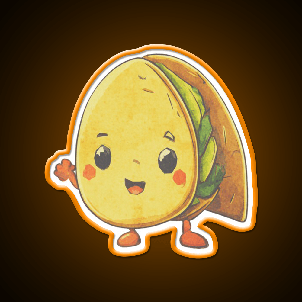 Its Taco Time Taco Led Neon Sign Mexican Food Sign Rgb Color - Shineneon