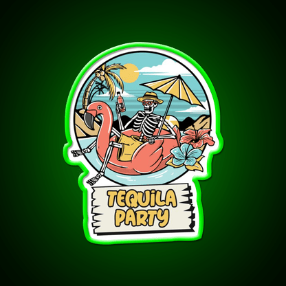 Its Tequila Party Cinco De Mayo Drinking Party Drink Tequila Led Neon Sign Rgb Color - Shineneon
