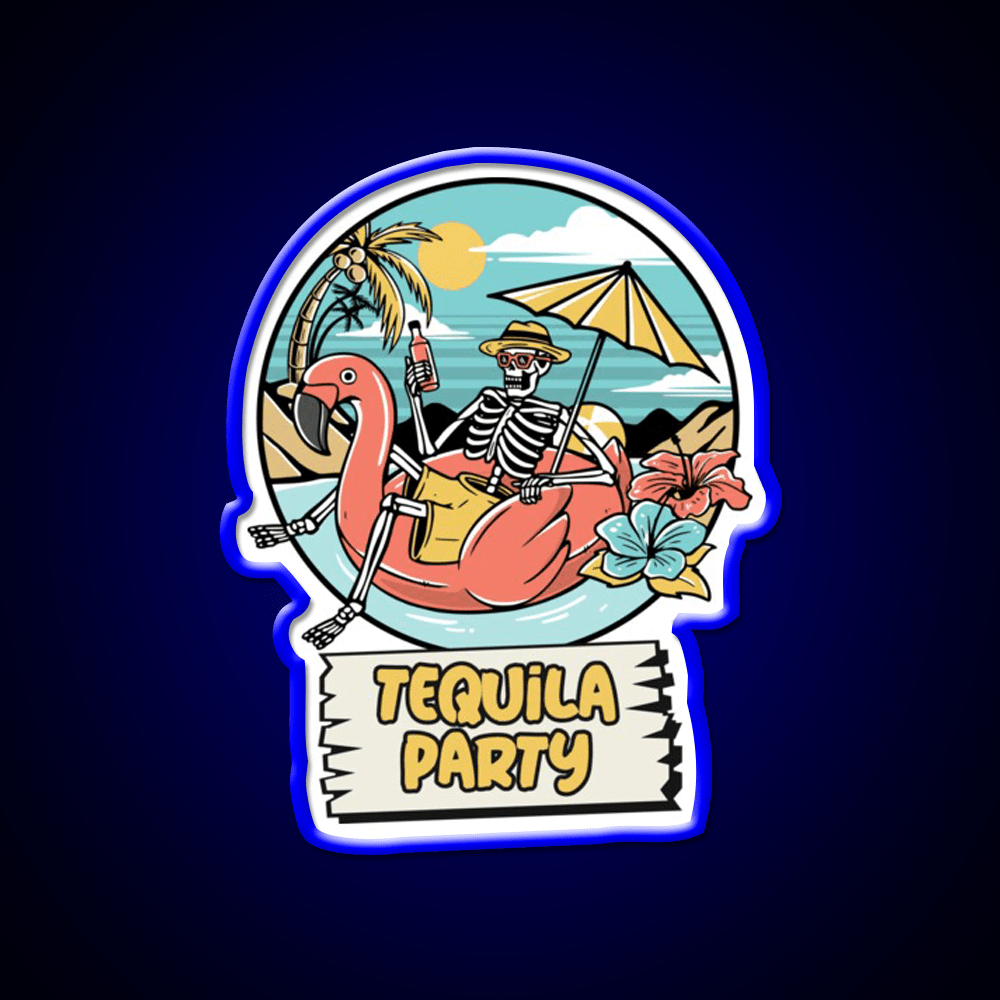 Its Tequila Party Cinco De Mayo Drinking Party Drink Tequila Led Neon Sign Rgb Color - Shineneon