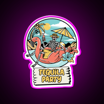 Its Tequila Party Cinco De Mayo Drinking Party Drink Tequila Led Neon Sign Rgb Color - Shineneon