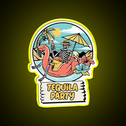 Its Tequila Party Cinco De Mayo Drinking Party Drink Tequila Led Neon Sign Rgb Color - Shineneon