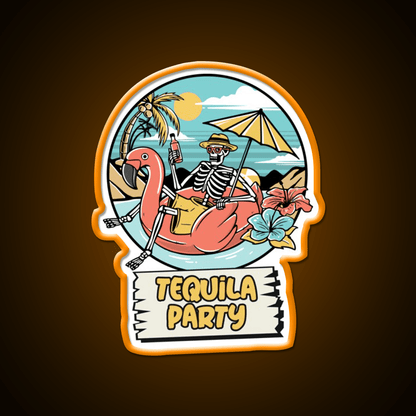 Its Tequila Party Cinco De Mayo Drinking Party Drink Tequila Led Neon Sign Rgb Color - Shineneon
