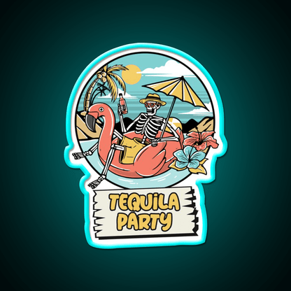 Its Tequila Party Cinco De Mayo Drinking Party Drink Tequila Led Neon Sign Rgb Color - Shineneon