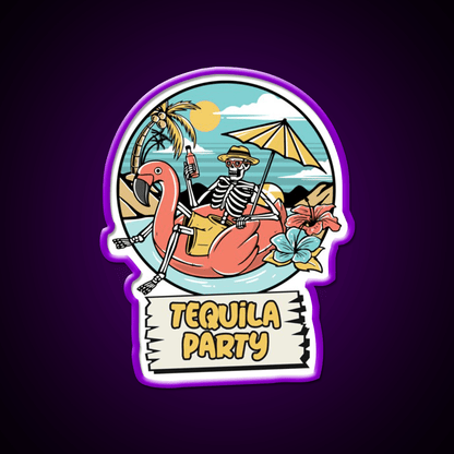 Its Tequila Party Cinco De Mayo Drinking Party Drink Tequila Led Neon Sign Rgb Color - Shineneon