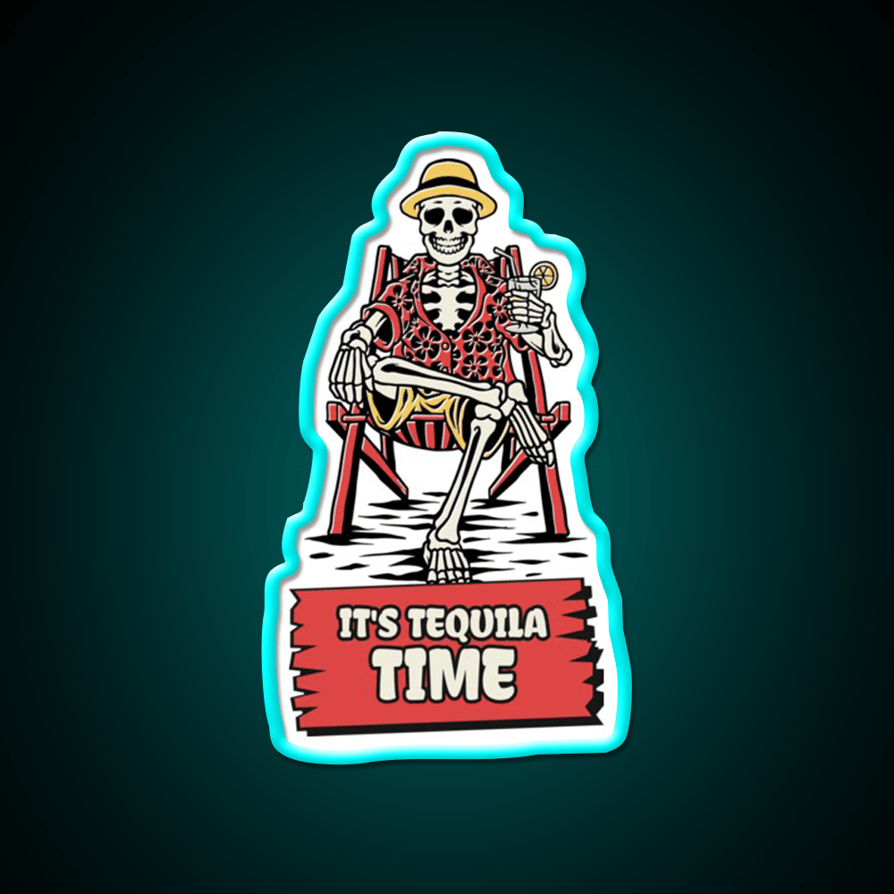 Its Tequila Time Cinco De Mayo Drinking Party Drink Tequila Led Neon Sign Rgb Color - Shineneon
